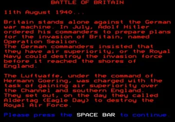 Battle of Britain (19xx)(Design People)[a2][START] screen shot title